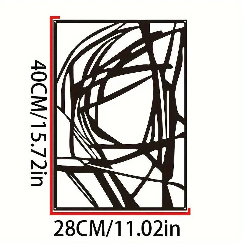 ABSTRALINE™ Wire Wall Art – Minimal Line Drawing in Black & White -