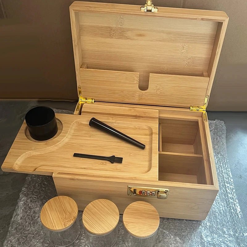 Bamboo storage box PIROT AUREA LINE -