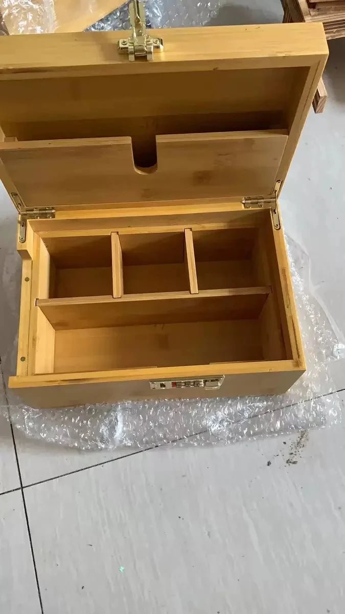 Bamboo storage box PIROT AUREA LINE -