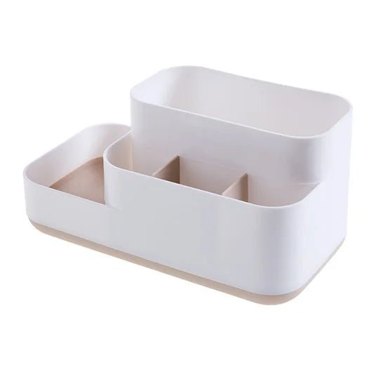 BELLE™ Makeup Organizer Tray – Matte Plastic Vanity Storage -