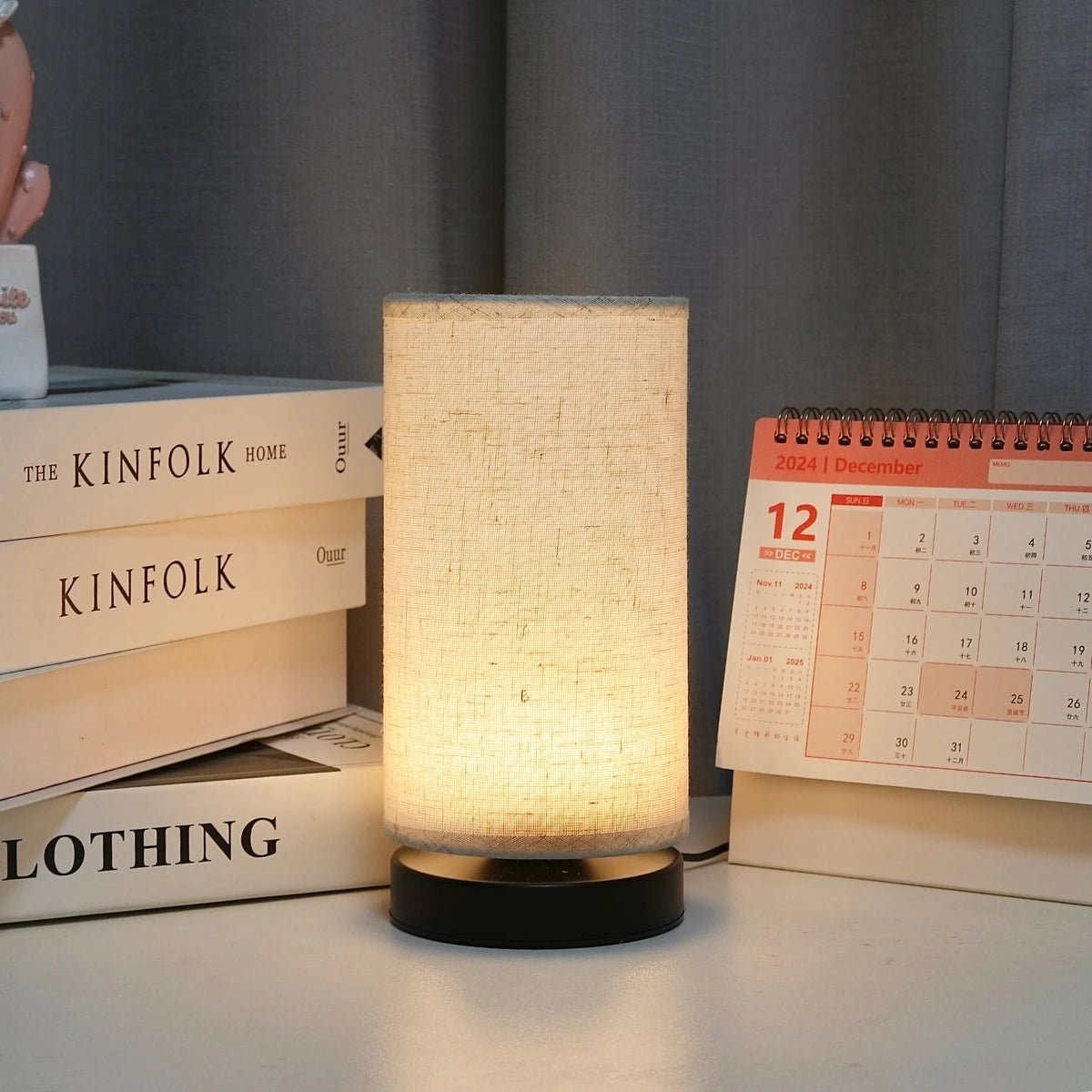 CIDRO™ USB Table Lamp – Soft Glow for Bedside or Desk -