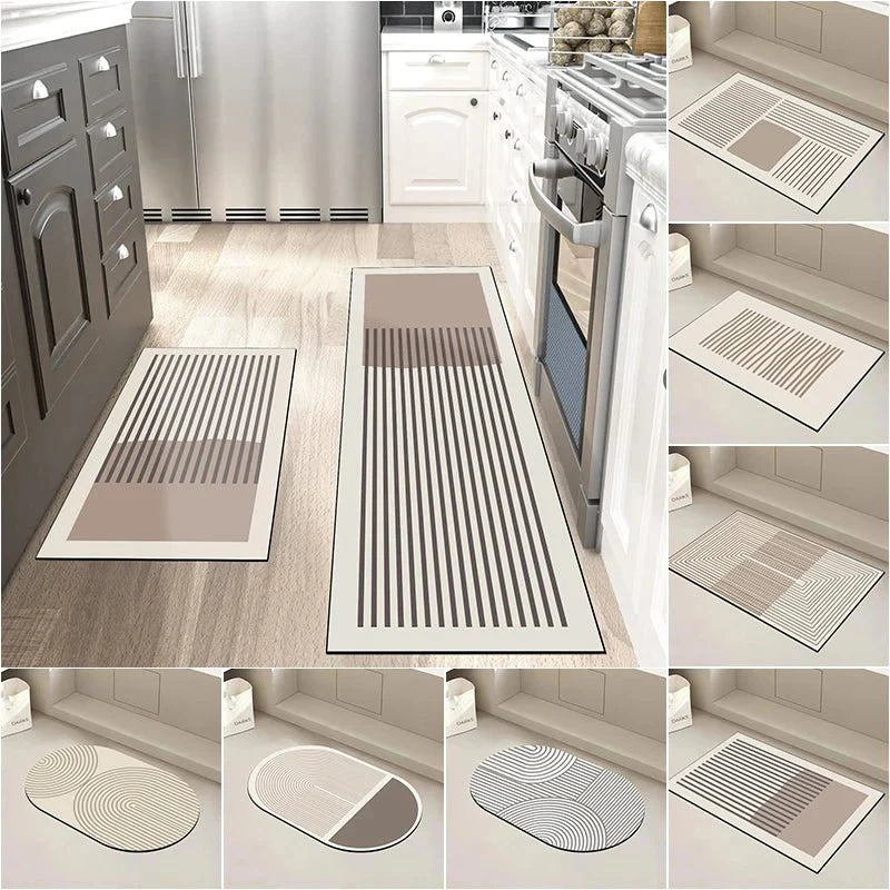 CIRTELL™ Kitchen Rug – Non - Slip Washable Mat for Floor Protection -