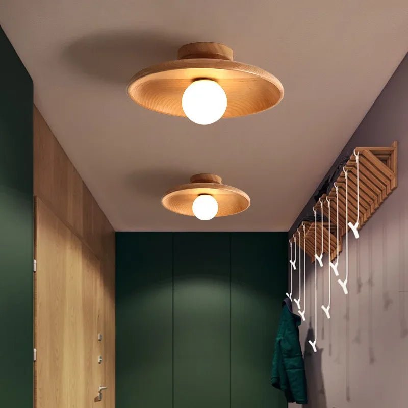 CITO™ Wood Ceiling Lamp – Nordic Flush Mount Light Fixture -
