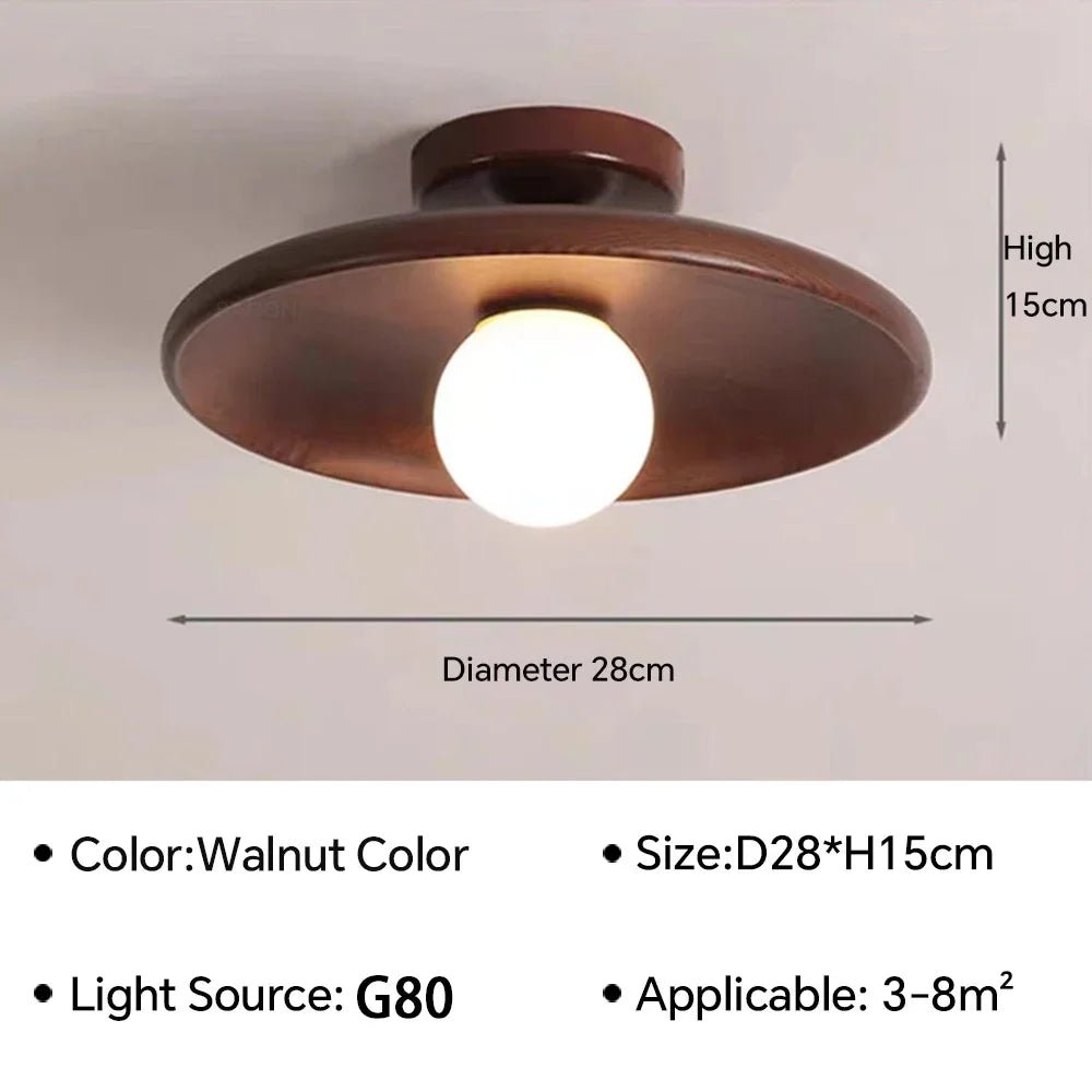 CITO™ Wood Ceiling Lamp – Nordic Flush Mount Light Fixture -