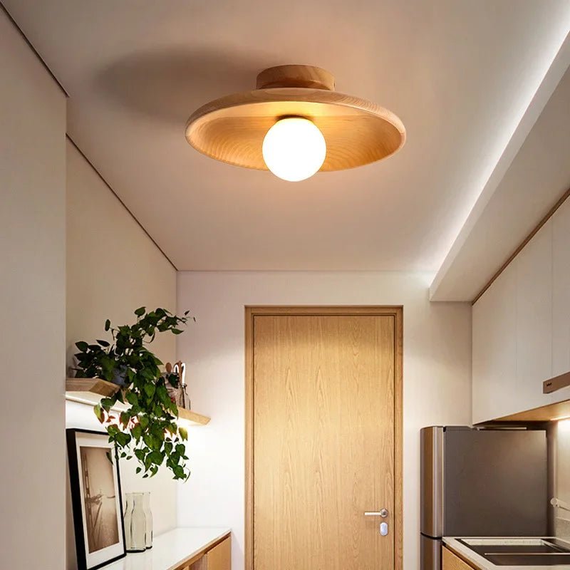 CITO™ Wood Ceiling Lamp – Nordic Flush Mount Light Fixture -