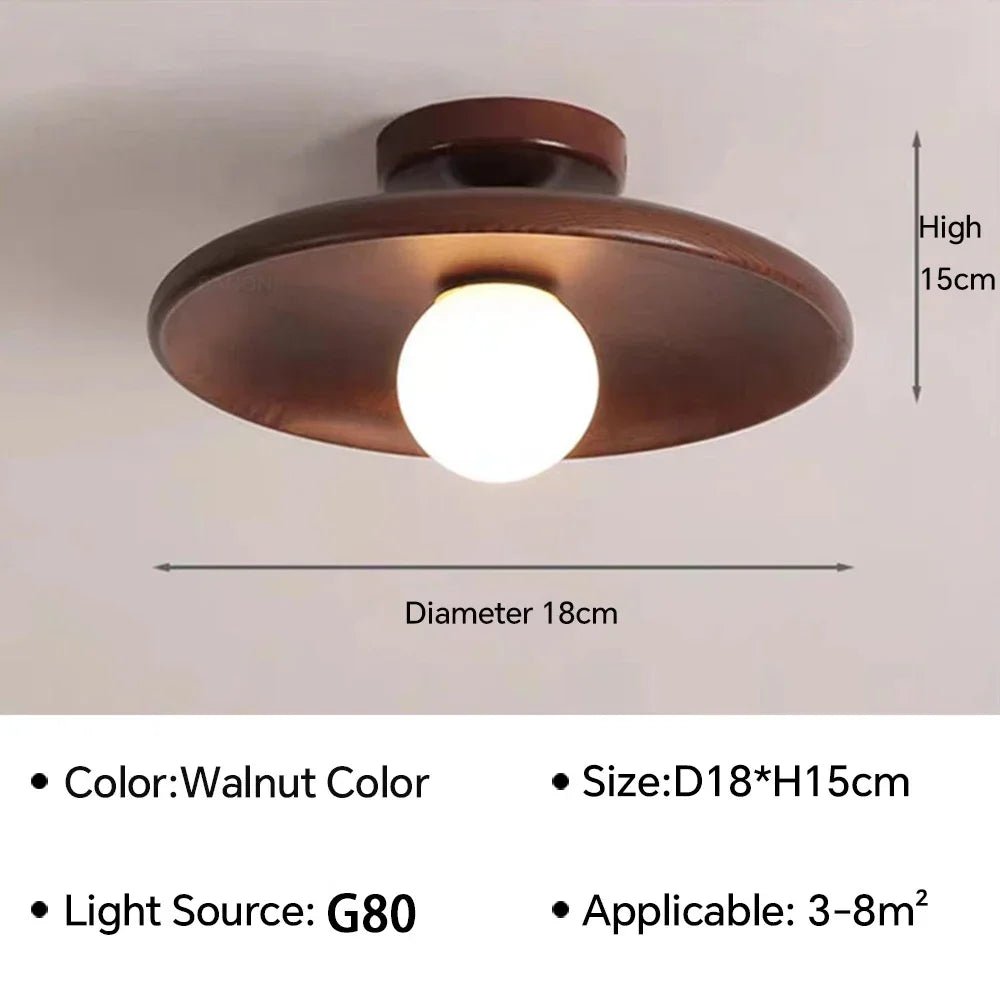 CITO™ Wood Ceiling Lamp – Nordic Flush Mount Light Fixture -