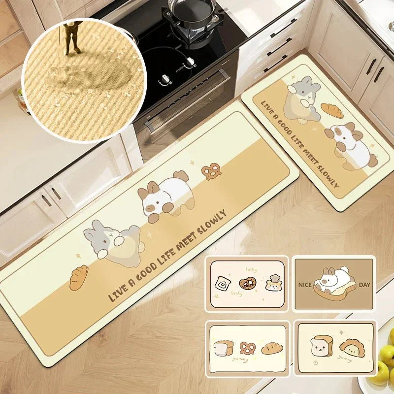 DONNY™ Absorbent Floor Mat – Soft Anti - Slip Rug -
