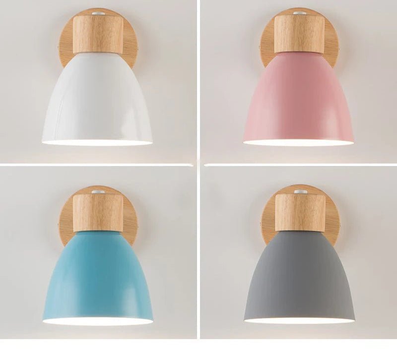 EUTER™ Wood Wall Lamp – Nordic Sconce Light with Pull Switch -