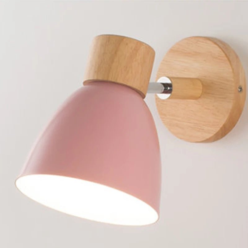 EUTER™ Wood Wall Lamp – Nordic Sconce Light with Pull Switch -