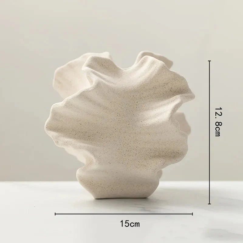 GEOplant™ Ceramic Vase – Natural Dried Flower Holder -