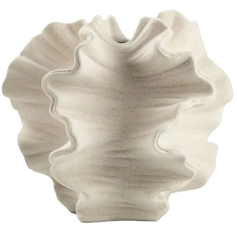 GEOplant™ Ceramic Vase – Natural Dried Flower Holder -