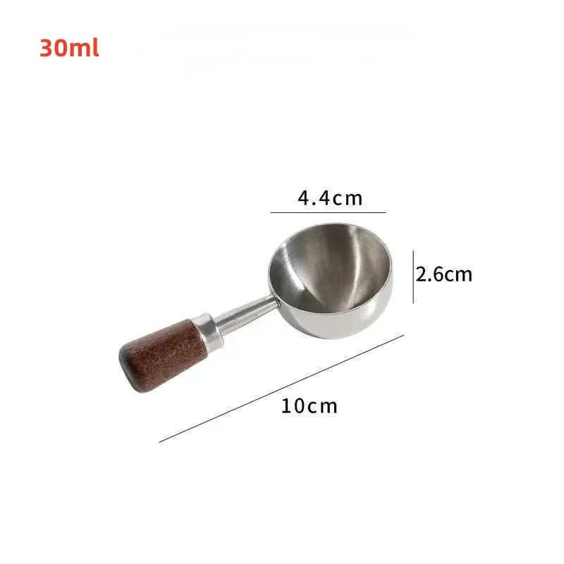 LOF™ Coffee Measuring Spoon – 15ml Stainless & Walnut Handle -