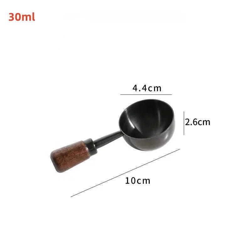 LOF™ Coffee Measuring Spoon – 15ml Stainless & Walnut Handle -