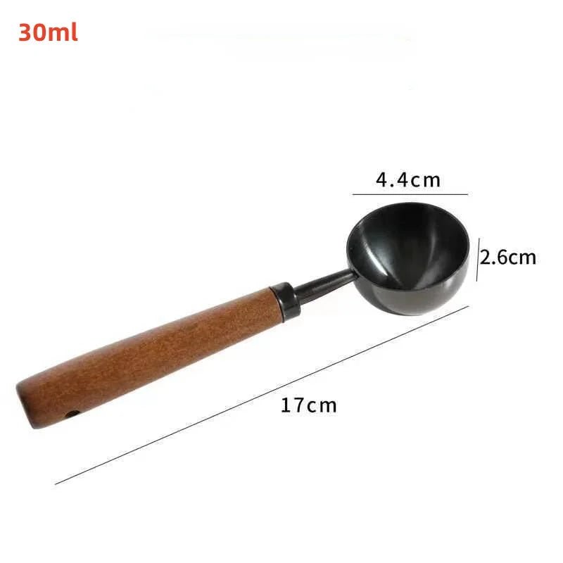 LOF™ Coffee Measuring Spoon – 15ml Stainless & Walnut Handle -