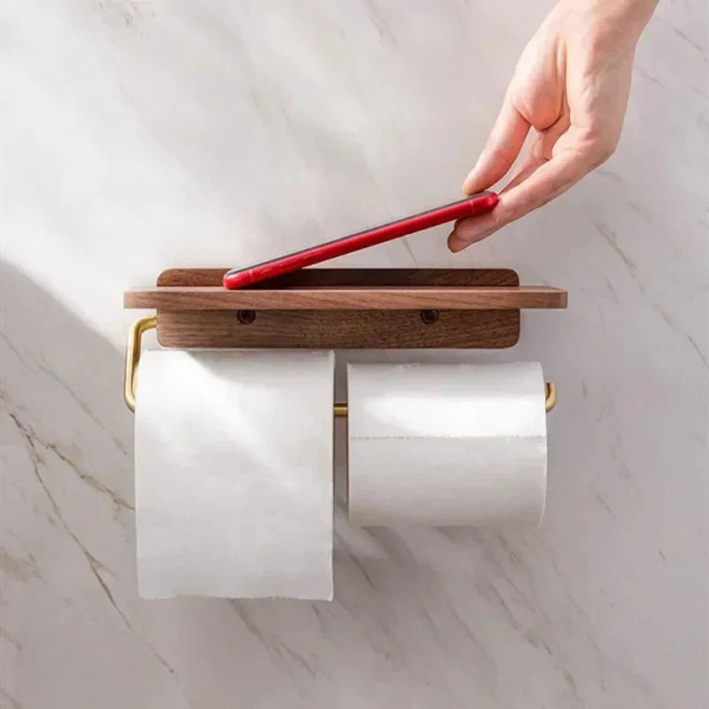 NKOT™ Toilet Paper Holder – Wall - Mounted Modern Dispenser -