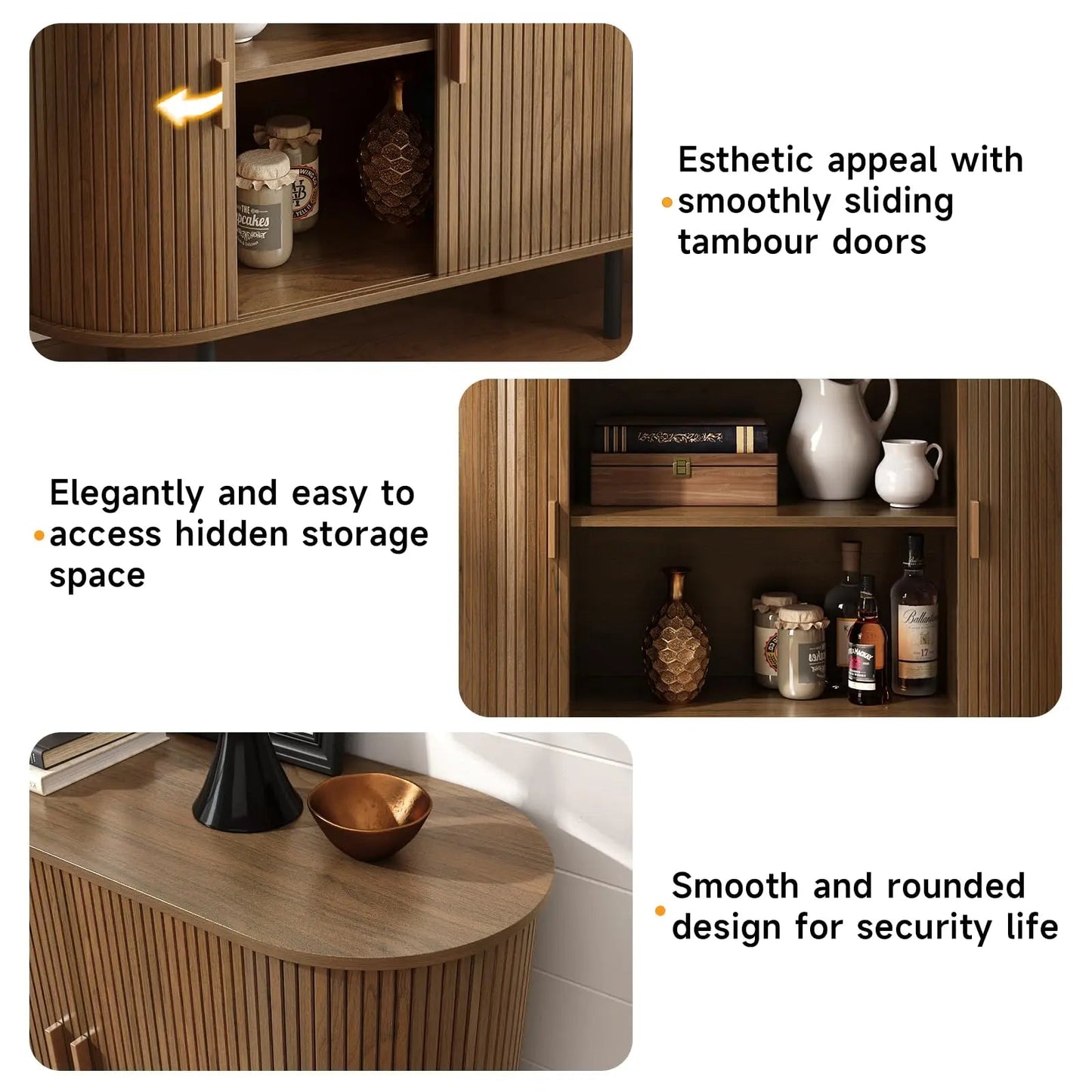 NUBA™ curved sideboard -