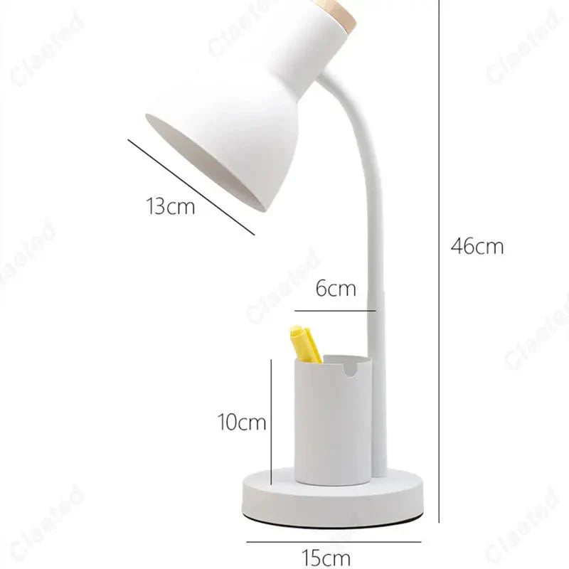 PASTEL™ Desk Lamp – Adjustable Light with Pen Holder for Study -