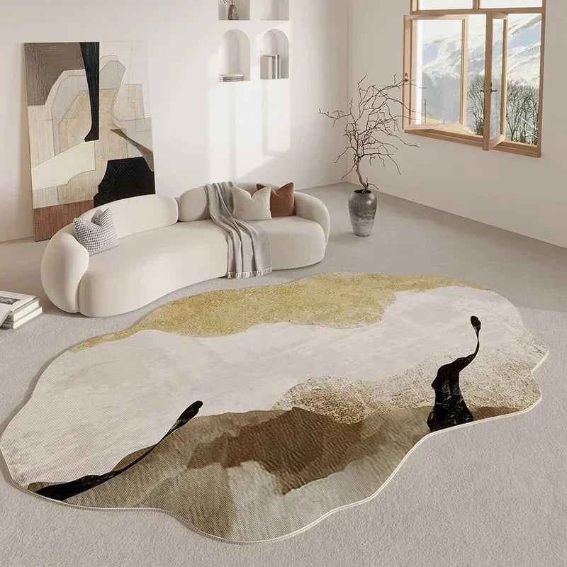 RUGNAT™ Modern Area Rug – Neutral Soft Carpet for Living Room -