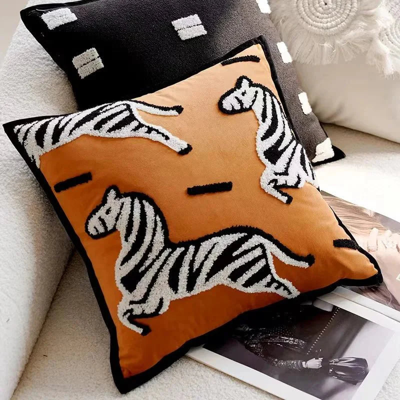 SPIRITS™ Pillow Cover – Embroidered Decorative Cushion for Sofa -