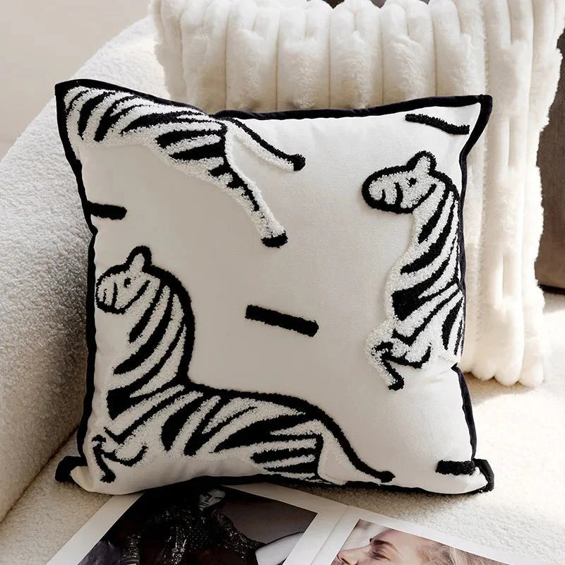 SPIRITS™ Pillow Cover – Embroidered Decorative Cushion for Sofa -