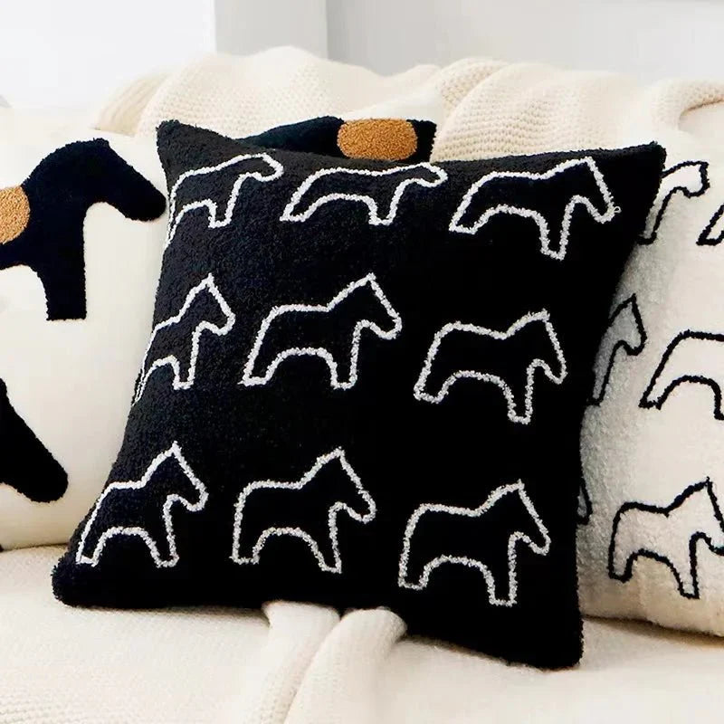 SPIRITS™ Pillow Cover – Embroidered Decorative Cushion for Sofa -