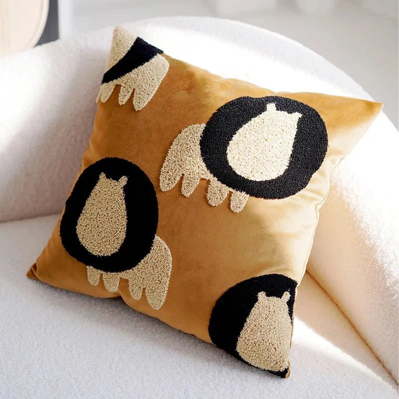 SPIRITS™ Pillow Cover – Embroidered Decorative Cushion for Sofa -