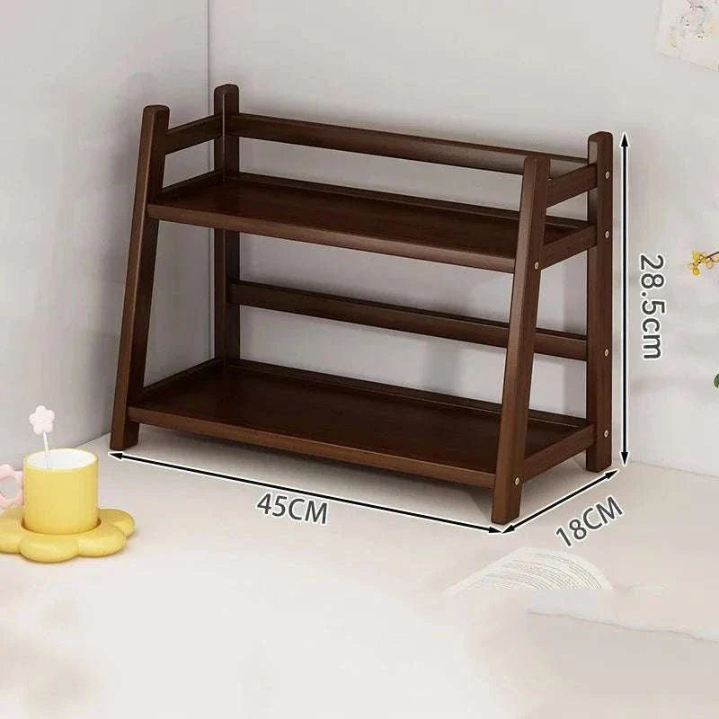 STINE™ Plant Stand – Bamboo Rack with 2 Tiers for Pots or Storage -