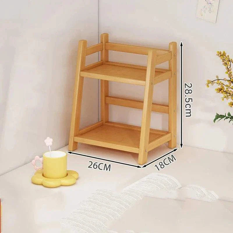 STINE™ Plant Stand – Bamboo Rack with 2 Tiers for Pots or Storage -