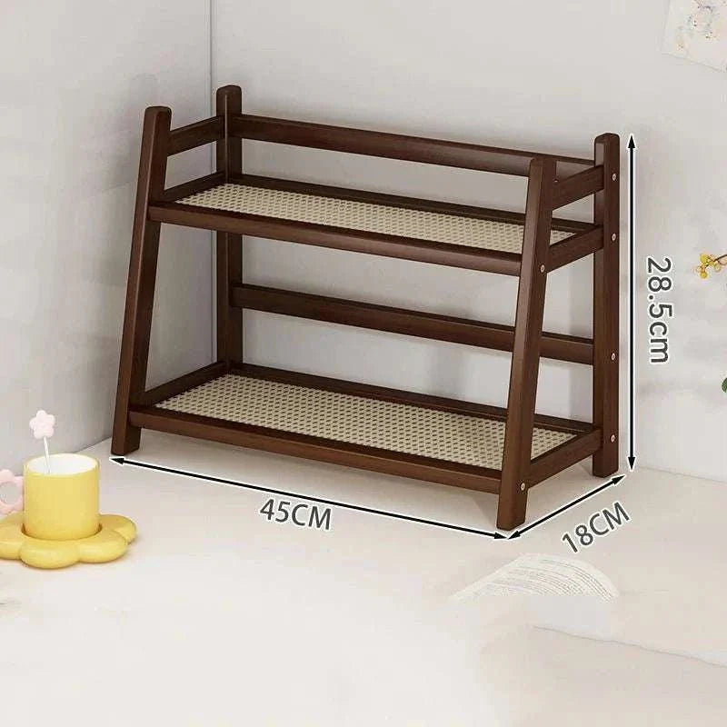 STINE™ Plant Stand – Bamboo Rack with 2 Tiers for Pots or Storage -