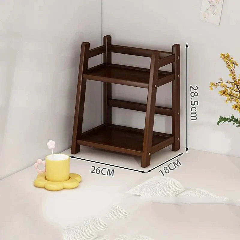 STINE™ Plant Stand – Bamboo Rack with 2 Tiers for Pots or Storage -