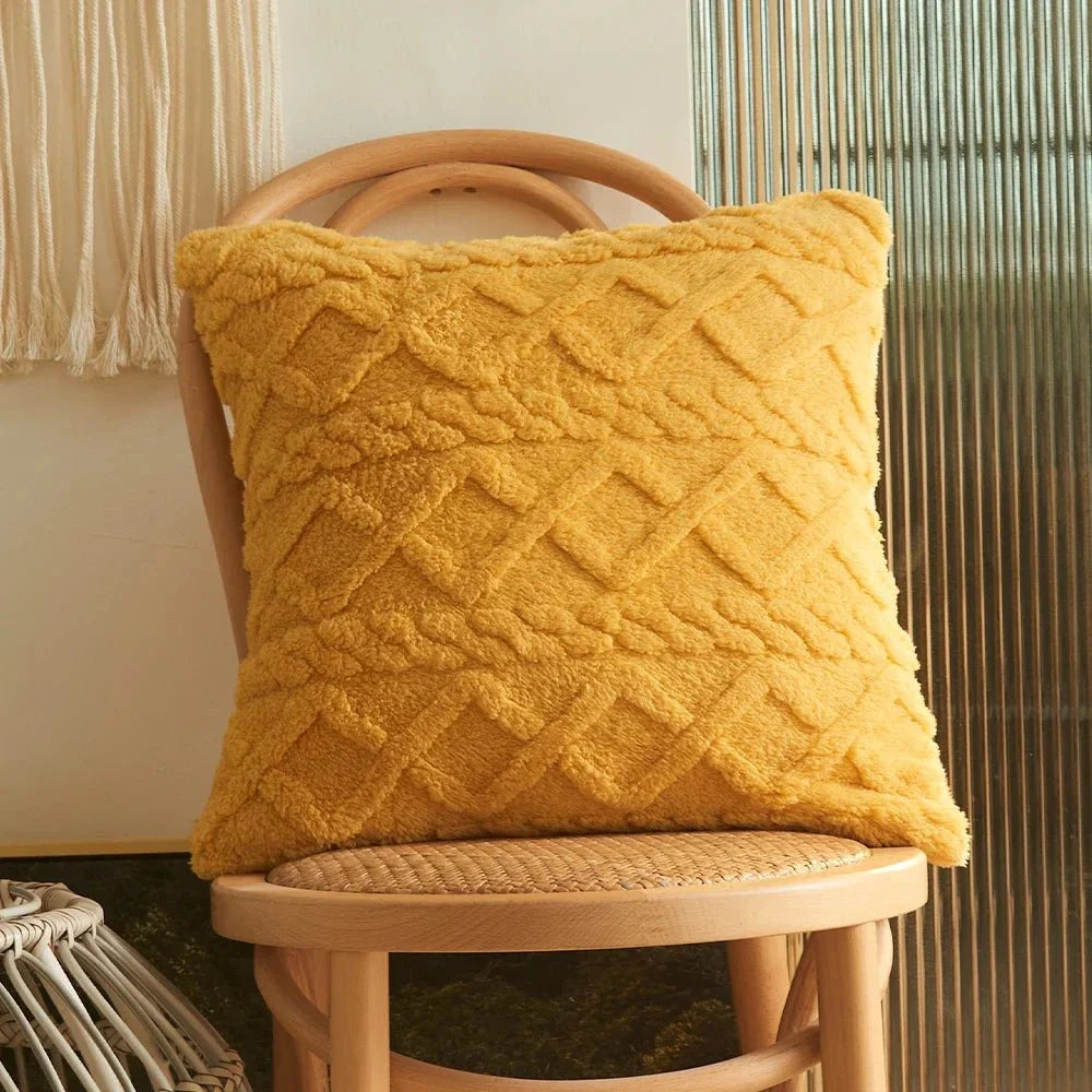STRITO™ Pillow Cover – Textured Knit Cushion for Cozy Decor -