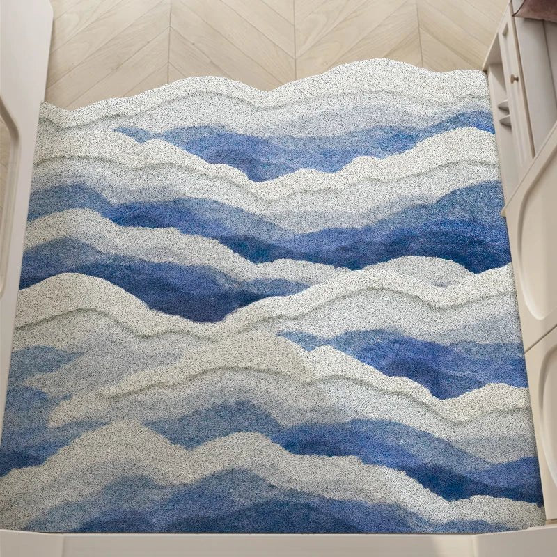 TERRA™ Floor Mat – Wave Pattern Rug for Entryway or Living Room -