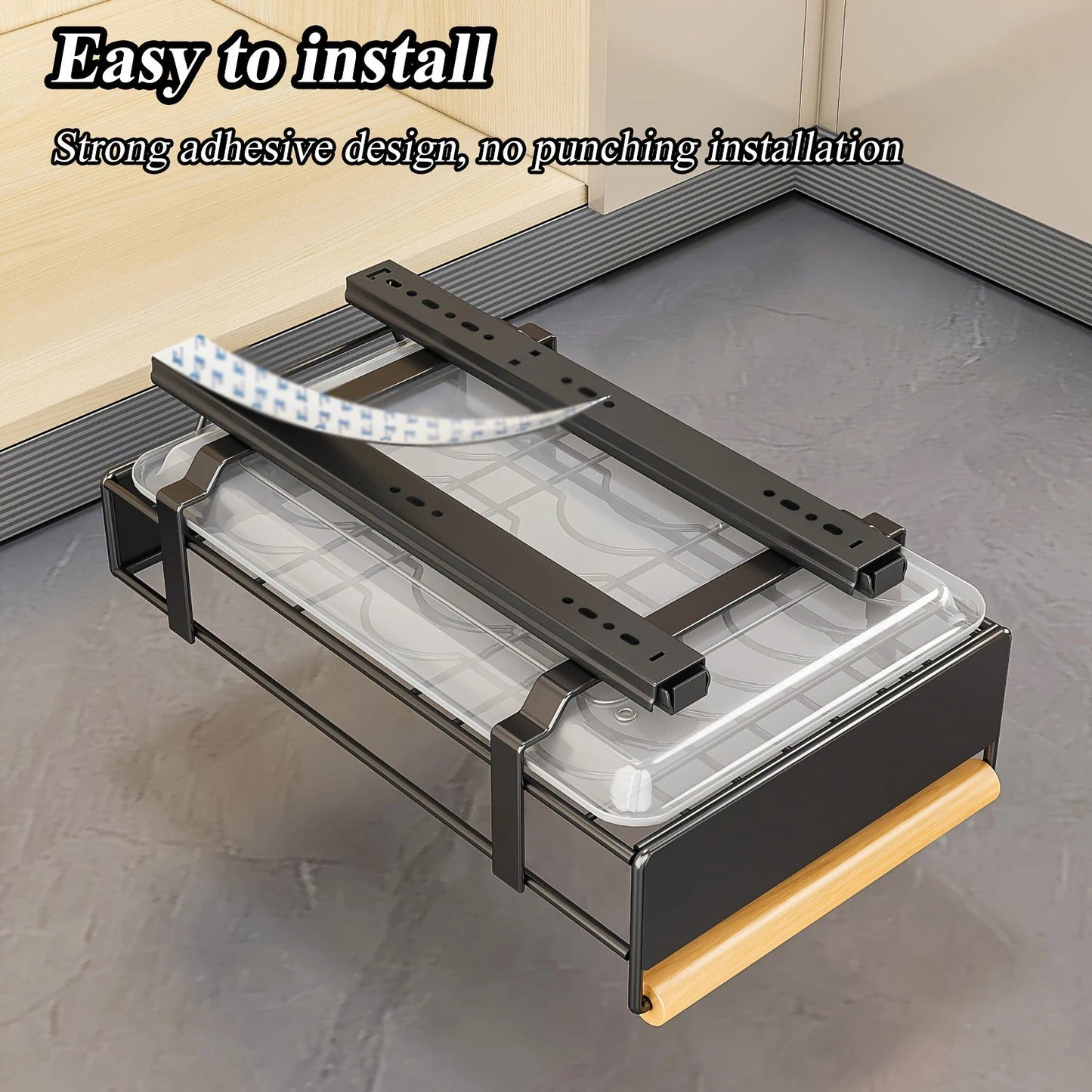 TIERSE™ Pull|Out Sliding Rack – Under - Sink Organizer | AURÈA HOME -