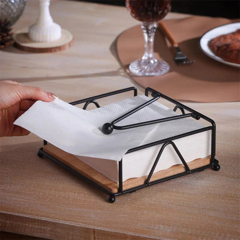 V - HOLDER™ Tissue Box – Minimalist Desk Organizer in Wood -