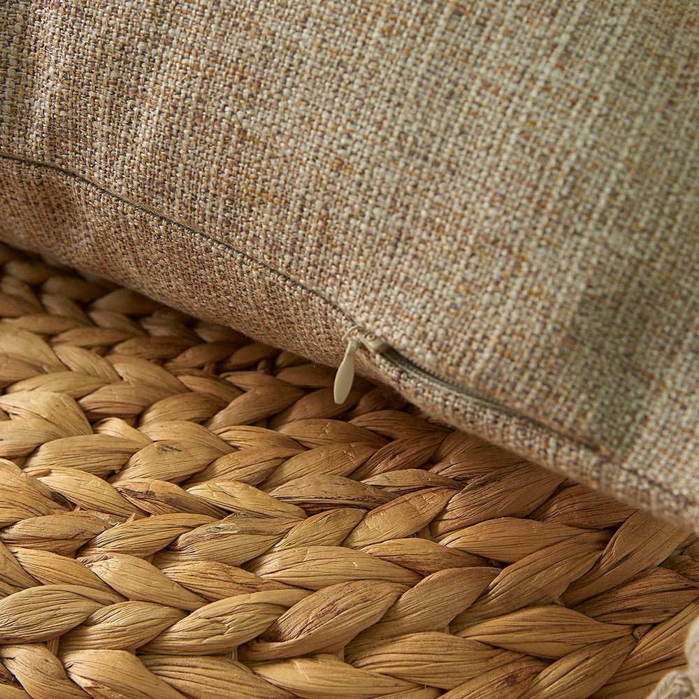 ZANZI™ Linen Tassel Pillow Cover – Boho Decorative Cushion -