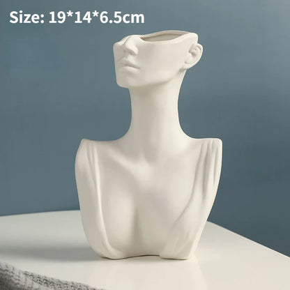 FEEL™ Sculptural Vase – Artistic Ceramic with Human Silhouette