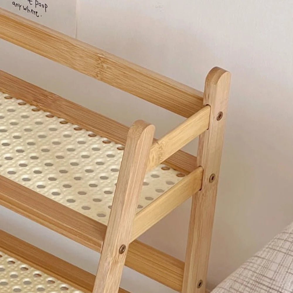 ANTICO™ Shelf Organizer – 2 - Tier Bamboo Rack for Desk or Vanity - 