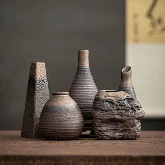 ARGITYPE™ Antique Vase – Handmade Ceramic with Textured Finish - 