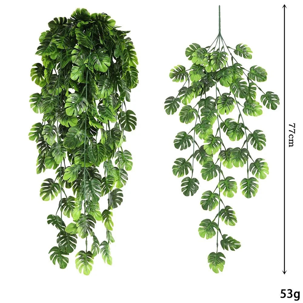 ARTIPLANTUS™ Faux Hanging Vines – Green Artificial Plant Set - 