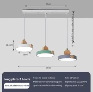 ASCELINA SITIO™ Wood Pendant Light – Modern Ceiling Lamp - 