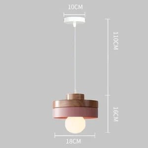 ASCELINA SITIO™ Wood Pendant Light – Modern Ceiling Lamp - 