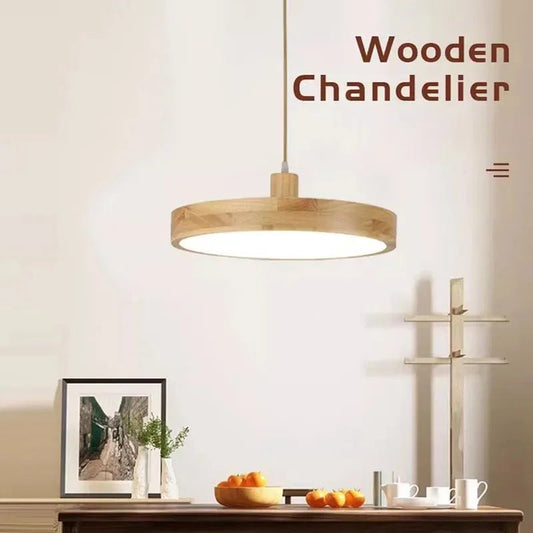 ASCELINA SITIO™ Wood Pendant Light – Modern Ceiling Lamp - 