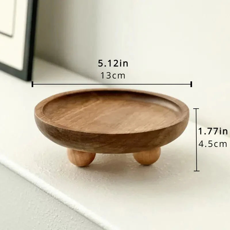 ASHUR™ Elevated Wooden Tray – Serving Stand - 