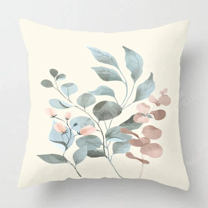 ASTRA™ Pillow Cover – Botanical Print Cushion Case for Sofa Decor - 