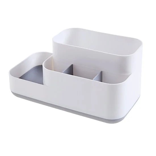 BELLE™ Makeup Organizer Tray – Matte Plastic Vanity Storage - 