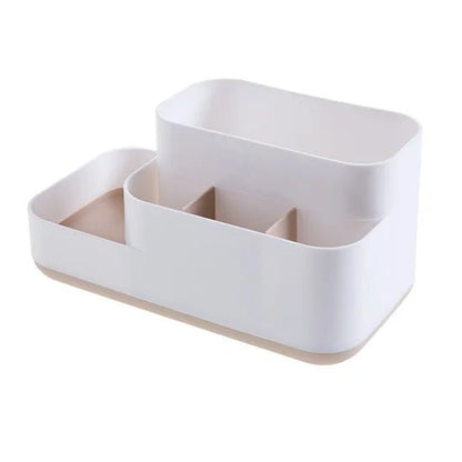 BELLE™ Makeup Organizer Tray – Matte Plastic Vanity Storage - 