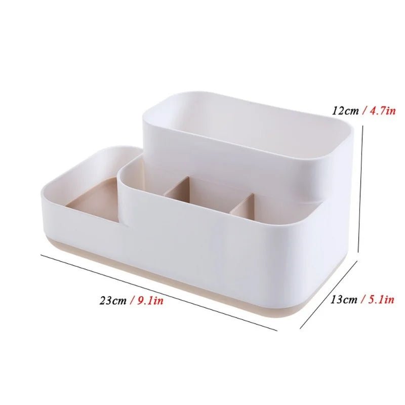 BELLE™ Makeup Organizer Tray – Matte Plastic Vanity Storage - 