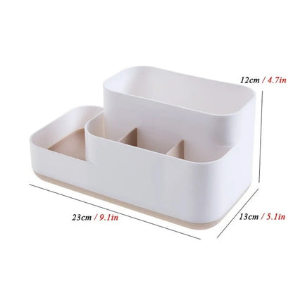 BELLE™ Makeup Organizer Tray – Matte Plastic Vanity Storage - 