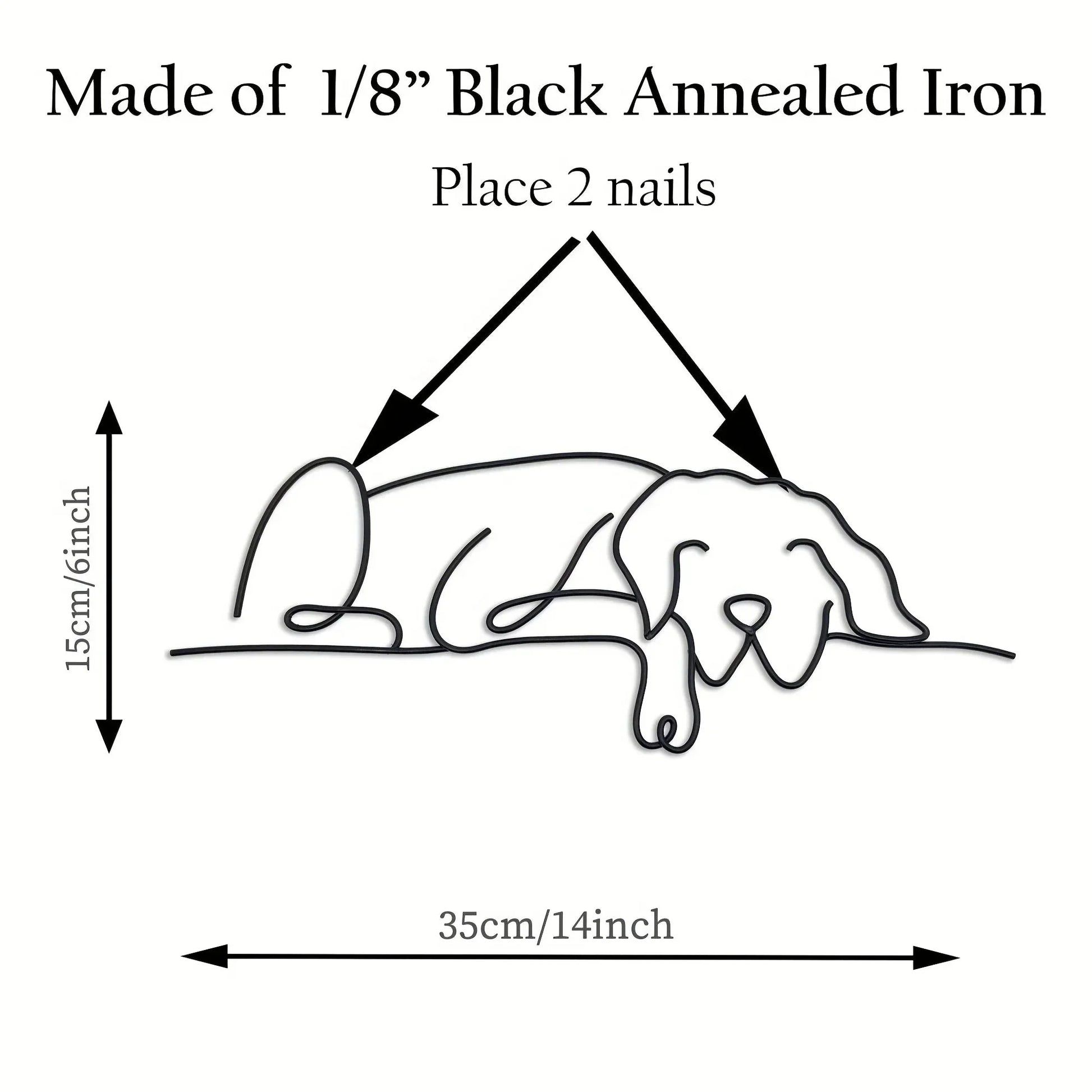 BELOVED™ Wire Wall – Romantic Line Drawing for Bedroom Decor - 
