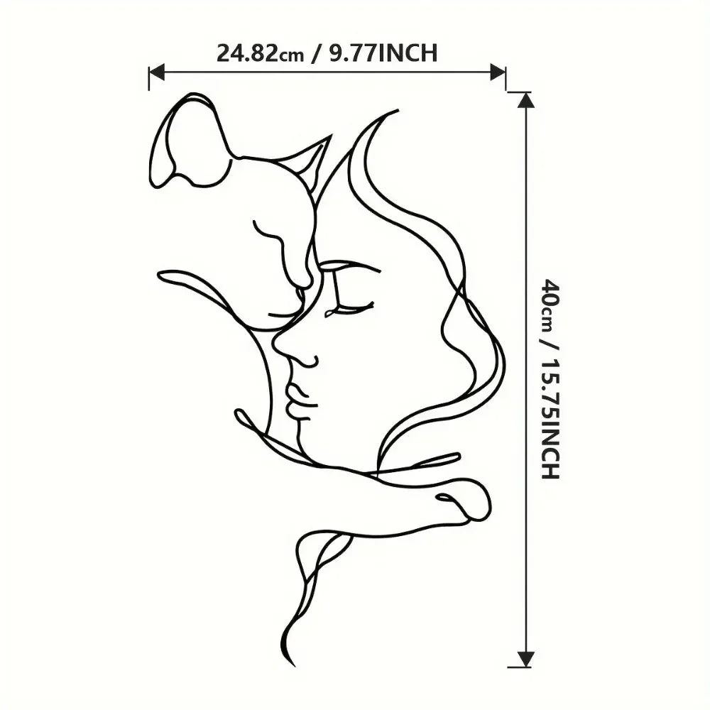 CHOOSEN ONE™ Wire Wall Art – Whimsical Animal Wall Poster - 
